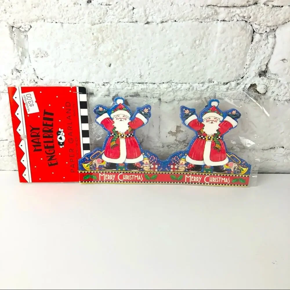 Vintage Mary Engelbreit Holiday Paper Garland